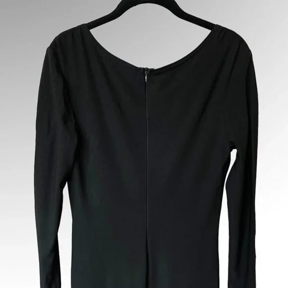 Joseph Ribkoff Black Maxi Long Sleeve Dress Size 8 - Picture 4 of 5